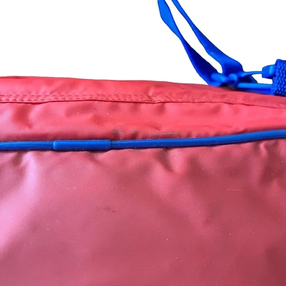 Vintage Igloo lunch bag convertible backpack crossbody insulated red blue - Picture 7 of 16